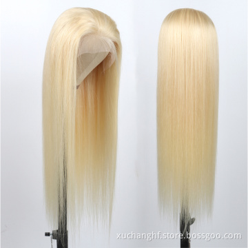 13x6 613 full lace blonde lace front human hair bob wigs,613 closure hd lace frontal wig,natural virgin hair wig vendors